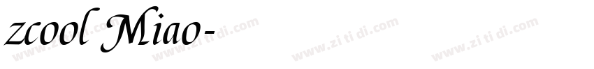 zcool Miao字体转换
